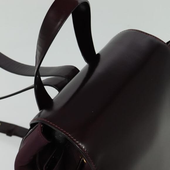 CELINE Backpack Leather Purple Gold - Picture 6 of 12